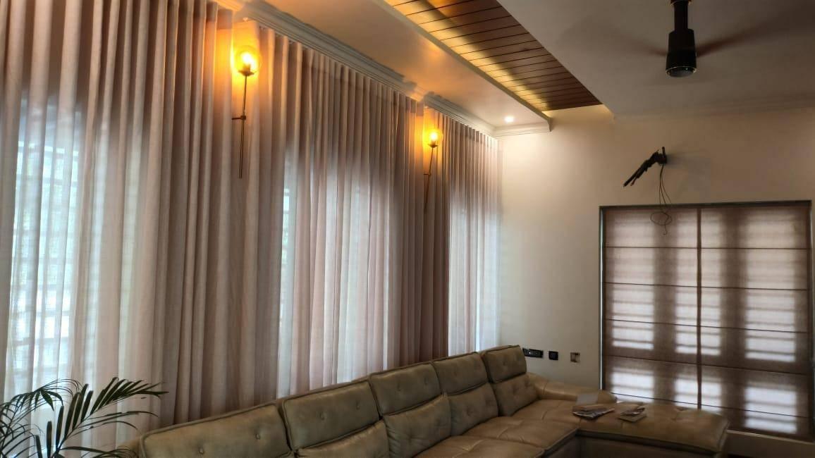 Beautiful luxury curtains showcase